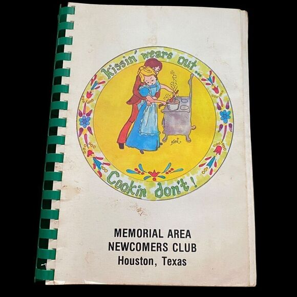 Vtg Cookbook Memorial Area Newcomers Club Houston Texas 1979 Spiral 232 Pages - Picture 1 of 8
